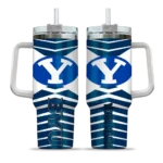 custom byu cougars chevron layers blue curved tumbler best selling.webp