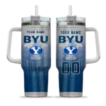 custom byu cougars gradient dots blue curved tumbler best selling.webp
