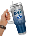 custom byu cougars gradient dots blue curved tumbler best selling.webp