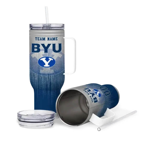 custom byu cougars gradient dots blue curved tumbler high quality.webp