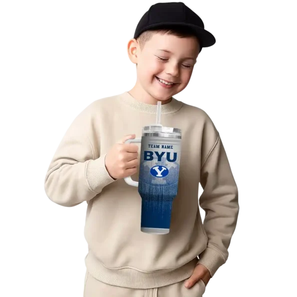 custom byu cougars gradient dots blue curved tumbler latest model.webp