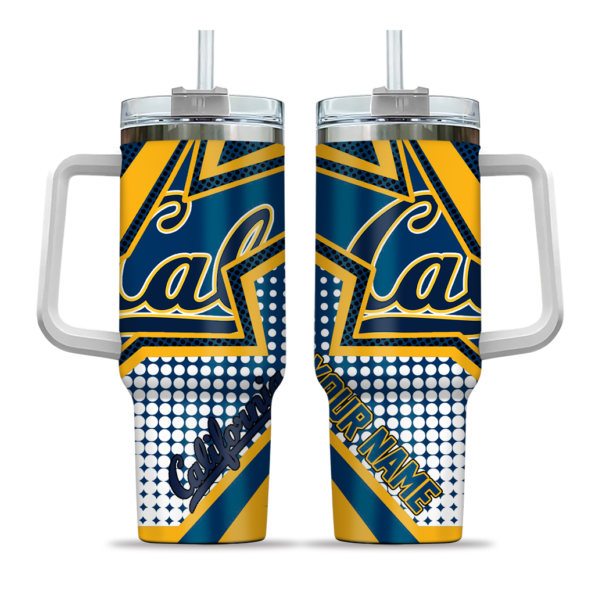 custom california golden bears arrow burst blue curved tumbler best selling.webp