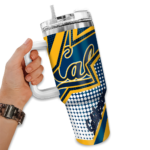custom california golden bears arrow burst blue curved tumbler best selling.webp