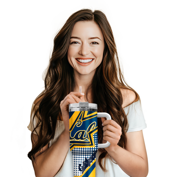 custom california golden bears arrow burst blue curved tumbler premium grade.webp