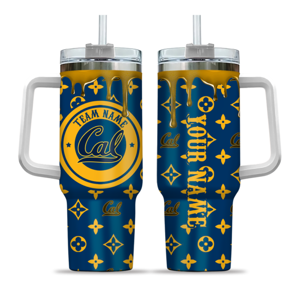 custom california golden bears bullseye drips blue curved tumbler best selling.webp