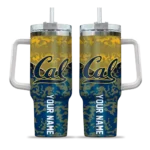 custom california golden bears chevron stripe blue curved tumbler best selling.webp