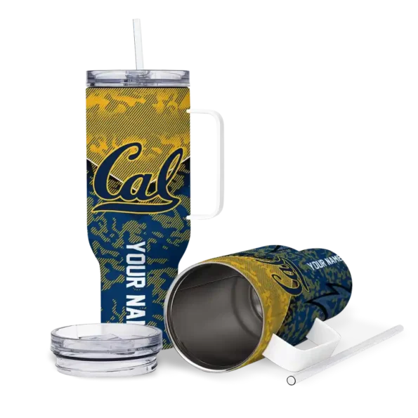 custom california golden bears chevron stripe blue curved tumbler high quality.webp
