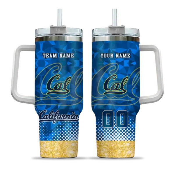 custom california golden bears geometric prism blue curved tumbler best selling.webp