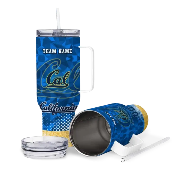 custom california golden bears geometric prism blue curved tumbler high quality.webp