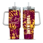 custom central michigan chippewas burst swirl maroon curved tumbler best selling.webp