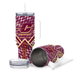 custom central michigan chippewas chevron angle maroon curved tumbler best selling.webp