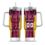 custom central michigan chippewas hexagon armor maroon curved tumbler best selling.webp