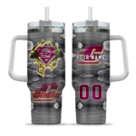 custom central michigan chippewas superman shield maroon gray curved tumbler best selling.webp