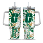 custom charlotte 49ers camo mashup green white curved tumbler best selling.webp