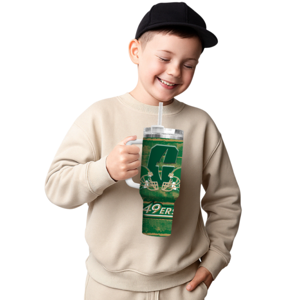 custom charlotte 49ers honey streaks green curved tumbler latest model.webp