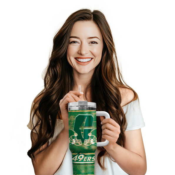 custom charlotte 49ers honey streaks green curved tumbler premium grade.webp