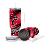 custom cincinnati bearcats abstract paths red curved tumbler best selling.webp