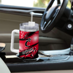 custom cincinnati bearcats abstract paths red curved tumbler best selling.webp