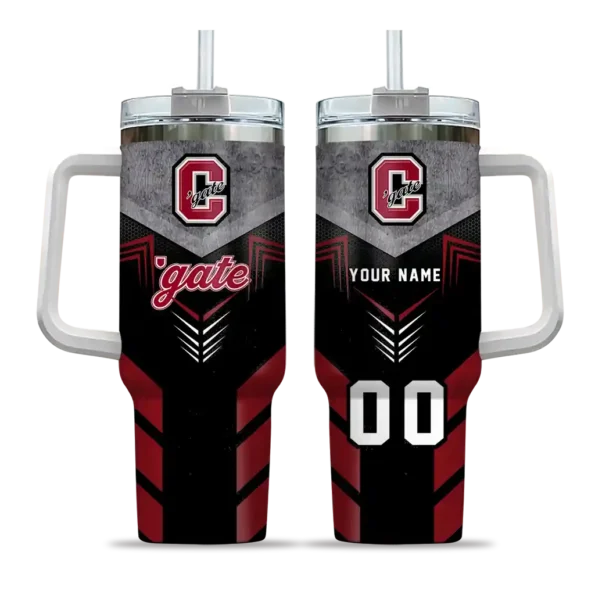 custom colgate raiders arrow armor maroon black curved tumbler best selling