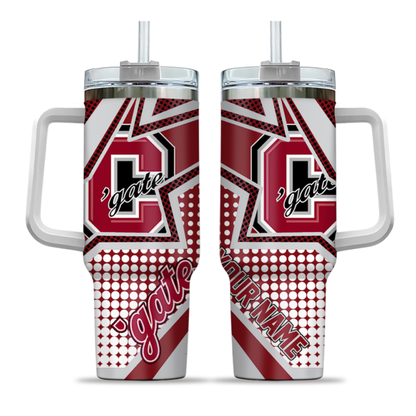 custom colgate raiders arrow burst maroon curved tumbler best selling