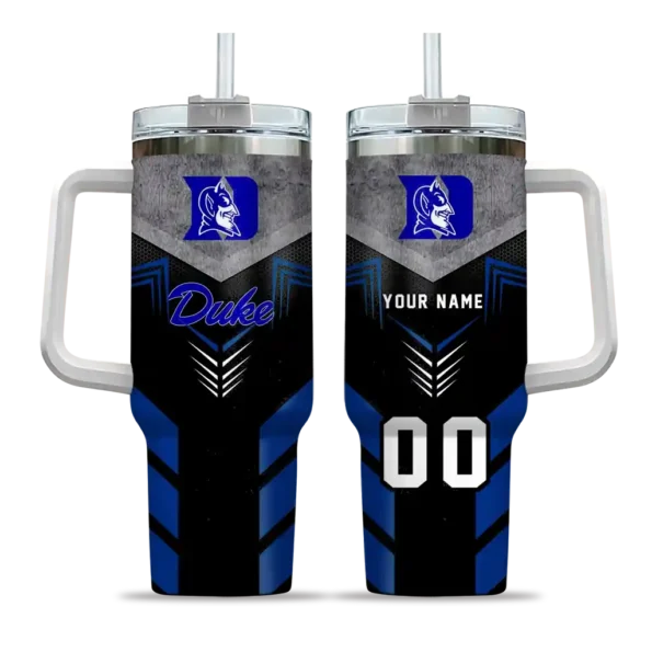 custom duke blue devils arrow armor blue black curved tumbler best selling
