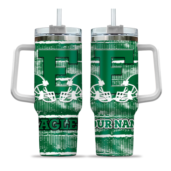 custom eastern michigan eagles honey streaks green curved tumbler best selling