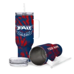 custom florida atlantic owls burst swirl blue curved tumbler best selling.webp