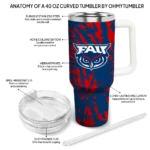 custom florida atlantic owls burst swirl blue curved tumbler best selling.webp