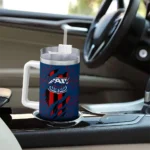 custom florida atlantic owls claw cut blue black curved tumbler best selling.webp