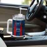 custom florida atlantic owls hexagon armor blue curved tumbler best selling.webp