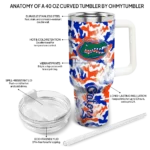 custom florida gators camo mashup blue white curved tumbler best selling.webp