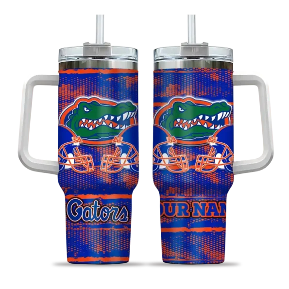 custom florida gators honey streaks blue curved tumbler best selling.webp