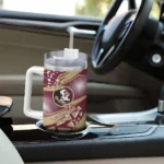 custom florida state seminoles abstract paths garnet curved tumbler best selling.webp
