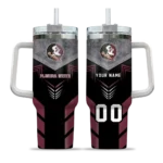 custom florida state seminoles arrow armor garnet black curved tumbler best selling.webp