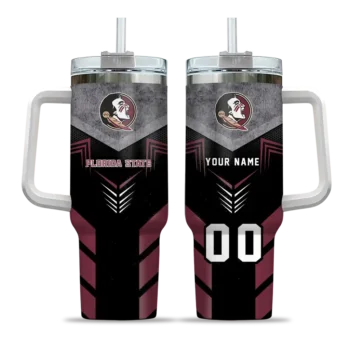 custom florida state seminoles arrow armor garnet black curved tumbler best selling.webp