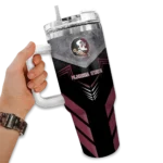custom florida state seminoles arrow armor garnet black curved tumbler best selling.webp