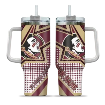 custom florida state seminoles arrow burst garnet curved tumbler best selling.webp