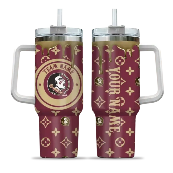 custom florida state seminoles bullseye drips garnet curved tumbler best selling.webp