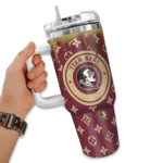 custom florida state seminoles bullseye drips garnet curved tumbler best selling.webp