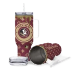 custom florida state seminoles bullseye drips garnet curved tumbler best selling.webp