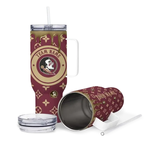 custom florida state seminoles bullseye drips garnet curved tumbler high quality.webp