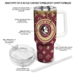 custom florida state seminoles bullseye drips garnet curved tumbler best selling.webp