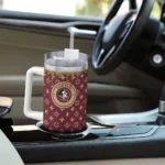 custom florida state seminoles bullseye drips garnet curved tumbler best selling.webp