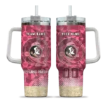 custom florida state seminoles geometric prism garnet curved tumbler best selling.webp
