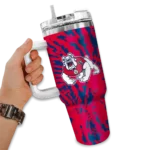 custom fresno state bulldogs burst swirl red curved tumbler best selling.webp
