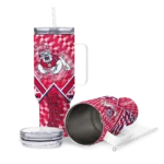 custom fresno state bulldogs chevron angle red curved tumbler best selling.webp