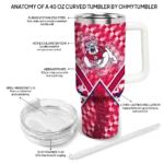 custom fresno state bulldogs chevron angle red curved tumbler best selling.webp