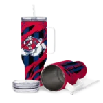 custom fresno state bulldogs claw cut red black curved tumbler best selling.webp
