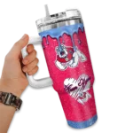 custom fresno state bulldogs heart helmet motif red curved tumbler best selling.webp