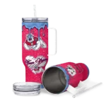 custom fresno state bulldogs heart helmet motif red curved tumbler best selling.webp